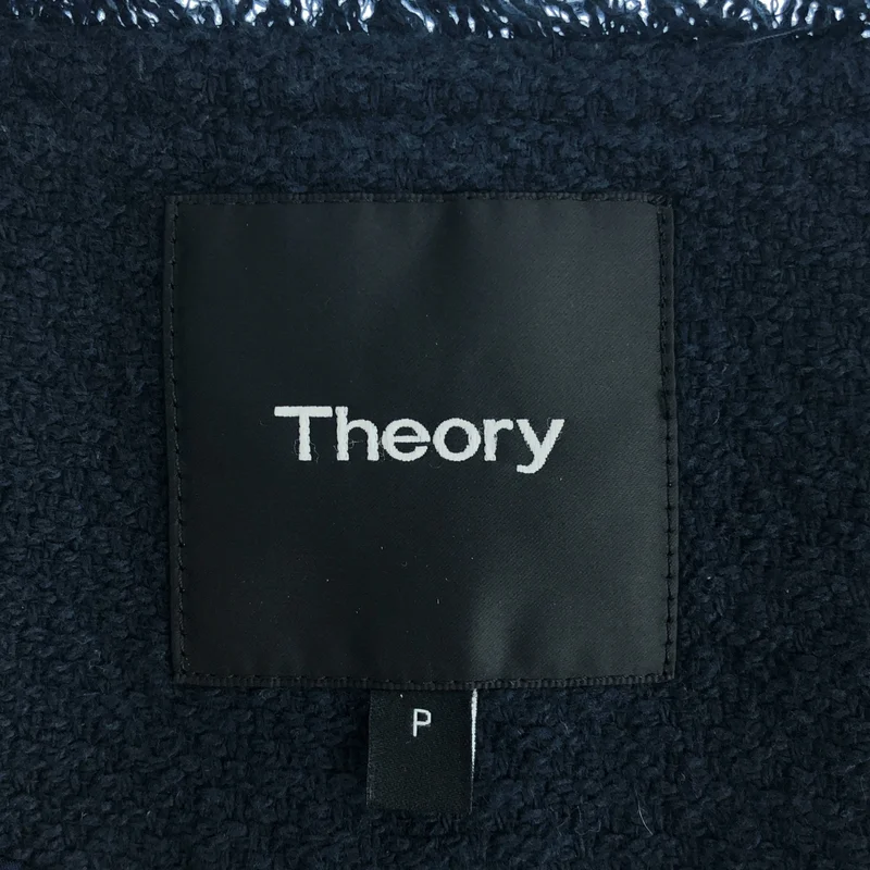 theory / セオリー | BASKET TWEED CREWNECK COAT / コットン バスケットツイードコート | P | レディース