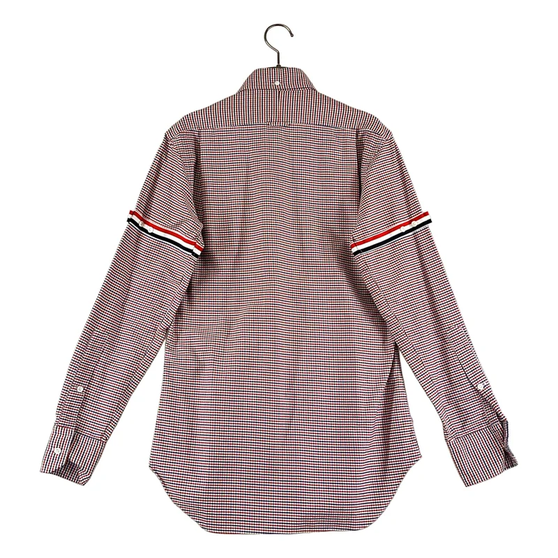 THOM BROWNE / トムブラウン | トリコロール チェック ボタンダウンシャツ | 1 | メンズ