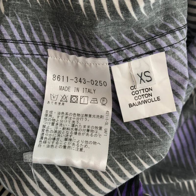 WAXMAN BROTHERS / ワックスマンブラザーズ | コットン 総柄 オーバーサイズ バンドカラーシャツ | XS | メンズ
