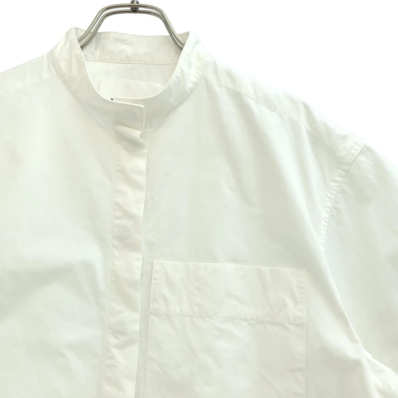 JIL SANDER / ジルサンダー | 2024SS | スタンドカラー シャツ ジャケット_半袖 | 34 | レディース