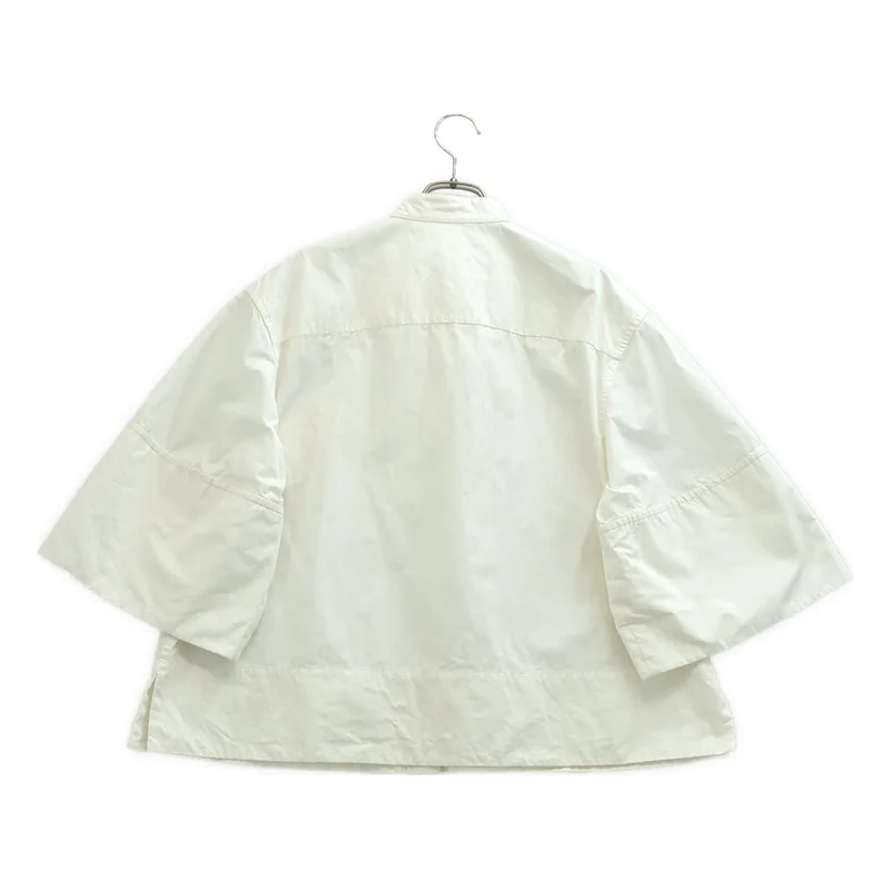 JIL SANDER / ジルサンダー | 2024SS | スタンドカラー シャツ ジャケット_半袖 | 34 | レディース