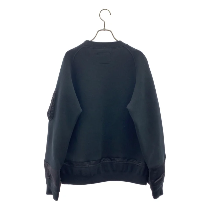 sacai / サカイ | 2022AW | Nylon Twill Mix Sponge Sweat Pullover / ナイロンツイル ミックス スポンジスウェット プルオーバー | 1 | メンズ