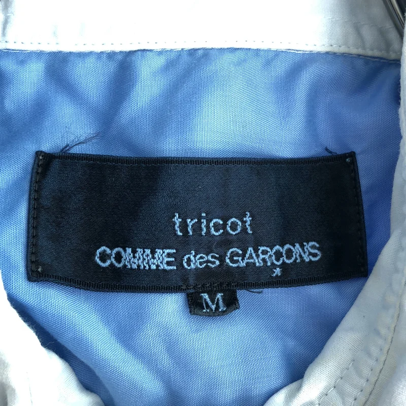tricot COMME des GARCONS / トリココムデギャルソン | 2016SS | ポリエステル 変形 リボン フリル装飾 シャツ ブラウス | M | レディース