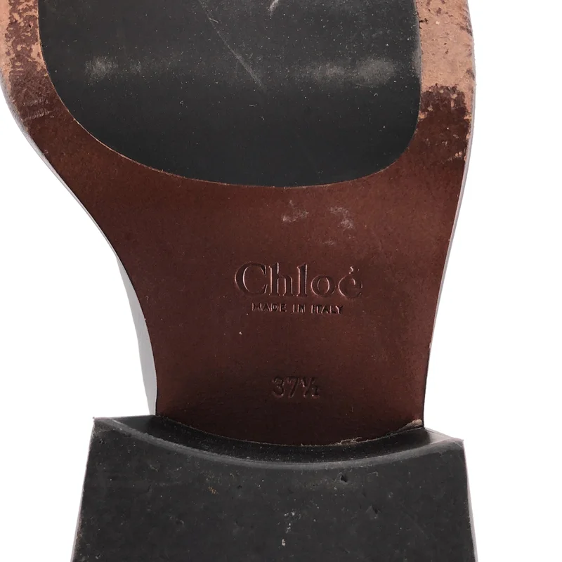 Chloe / クロエ | レザー サイドゴア ブーツ | 37.5 | レディース