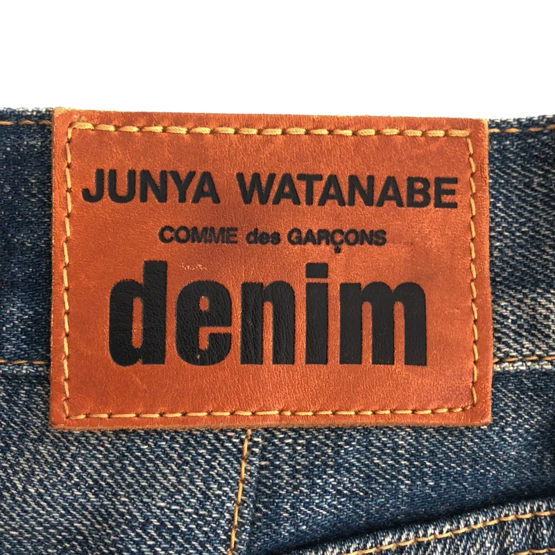 JUNYA WATANABE COMME des GARCONS denim / ジュンヤワタナベコムデギャルソンデニム | 2015SS | パッチワーク フレアデニムスカート | S | レディース