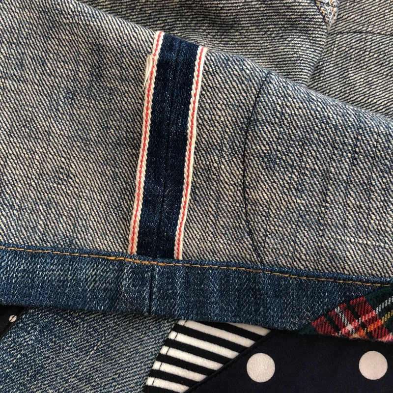 JUNYA WATANABE COMME des GARCONS denim / ジュンヤワタナベコムデギャルソンデニム | 2015SS | パッチワーク フレアデニムスカート | S | レディース
