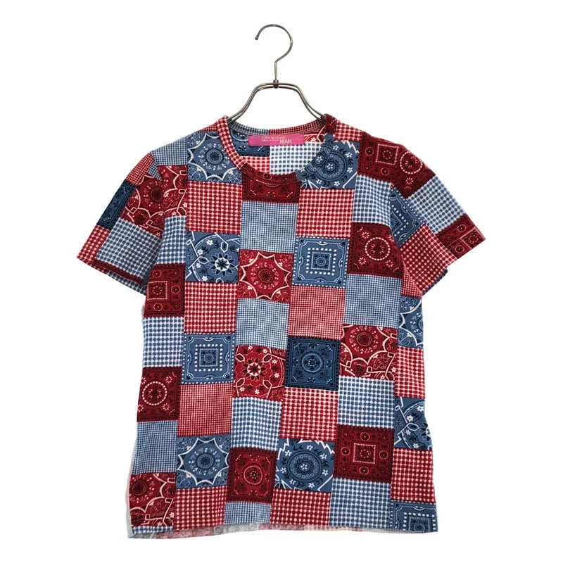 JUNYA WATANABE MAN PINK / ジュンヤワタナベマンピンク | 2003AW | パッチワーク プリント Tシャツ |