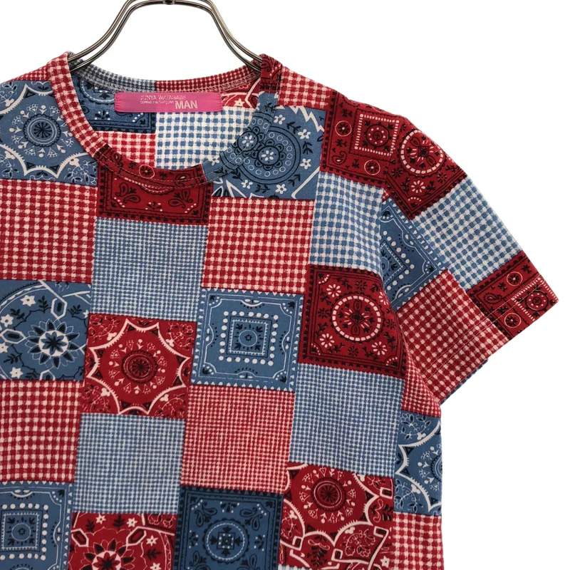JUNYA WATANABE MAN PINK / ジュンヤワタナベマンピンク | 2003AW | パッチワーク プリント Tシャツ |