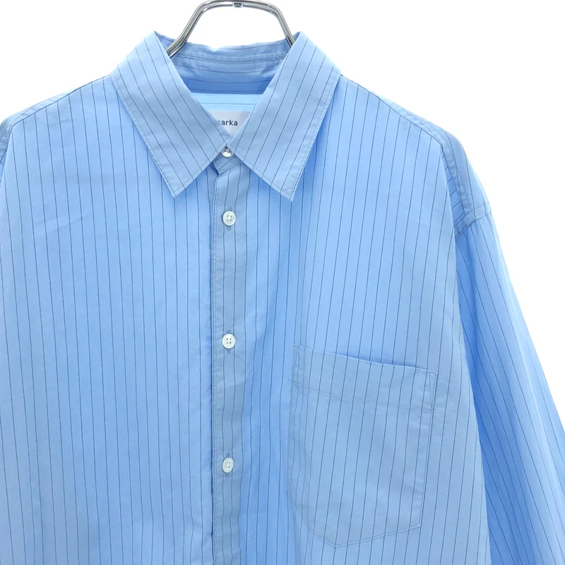 marka / マーカ | 2026SS | Organic Cotton Stripe Regular Collar Shirt / オーガニックコットンストライプレギュラーカラーシャツ | M | メンズ
