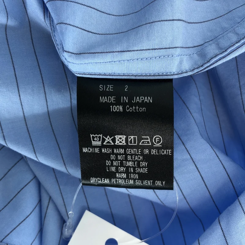 marka / マーカ | 2026SS | Organic Cotton Stripe Regular Collar Shirt / オーガニックコットンストライプレギュラーカラーシャツ | M | メンズ