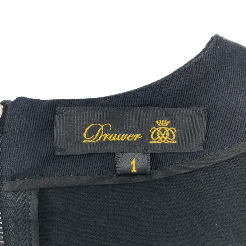 Drawer / ドゥロワー | コットン バックジップ 半袖ワンピース | 1 | レディース