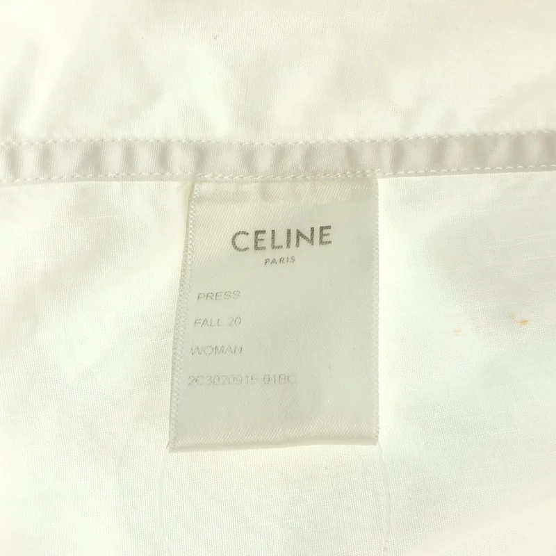 CELINE / セリーヌ | 2020AW | コットン レースフリル シャツ |
