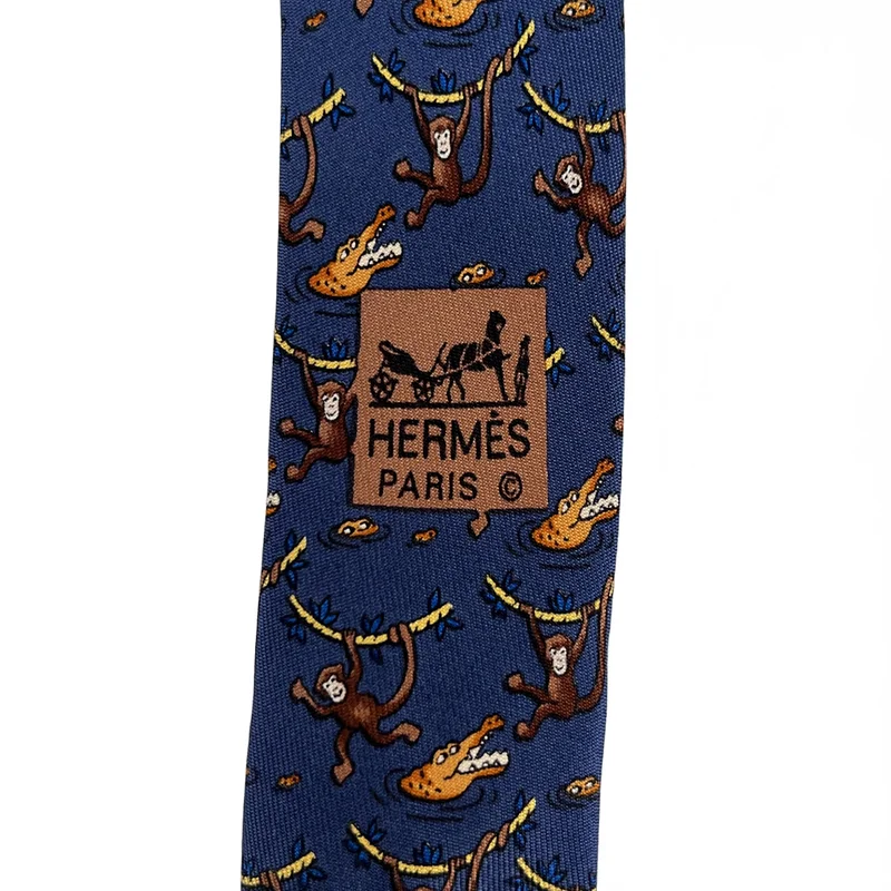 HERMES / エルメス | シルク 総柄 ネクタイ |