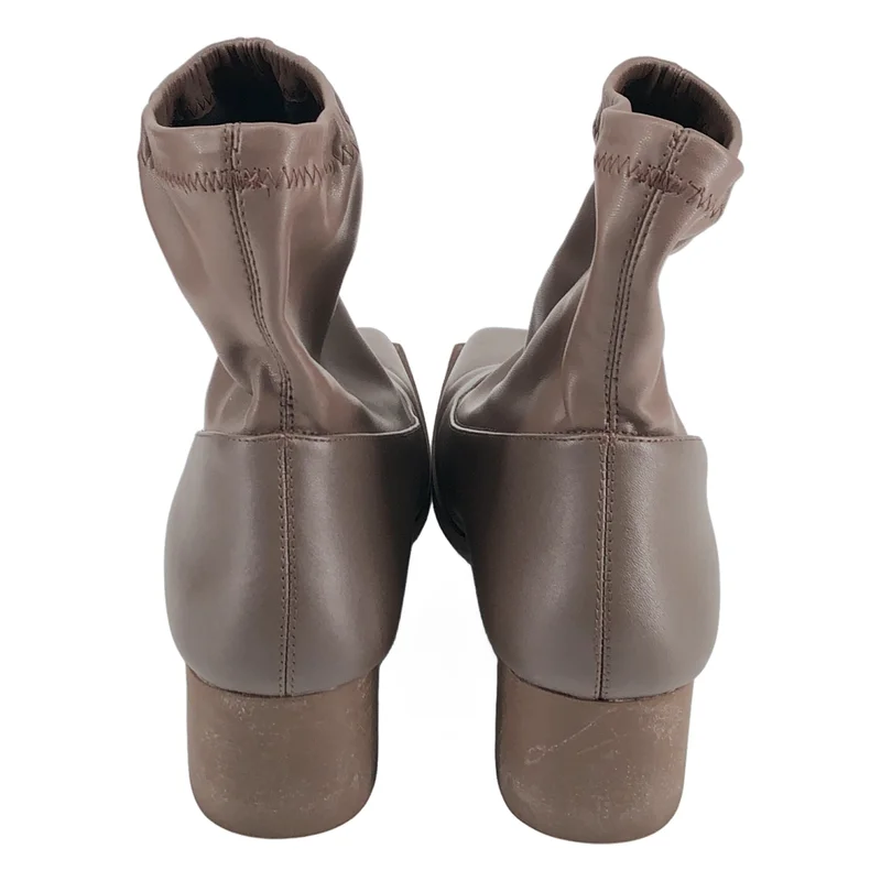 ISSEY MIYAKE / イッセイミヤケ | × UNITED NUDE / Stem Short Boots スクエアトゥ ブーツ | 39 | レディース
