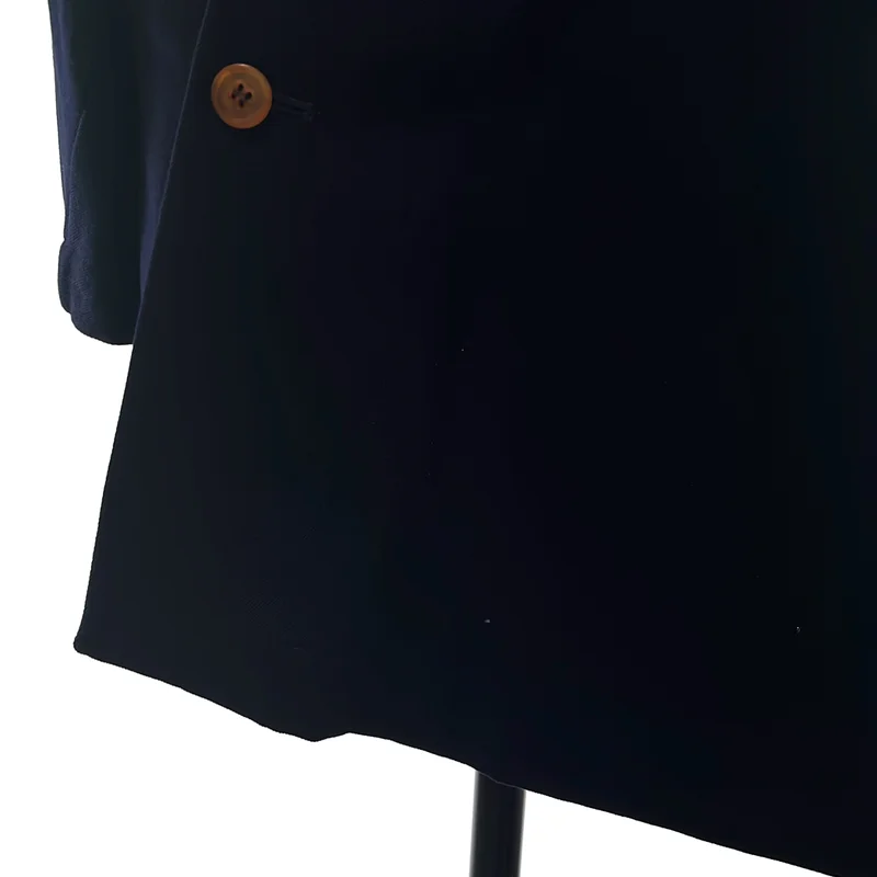COMME des GARCONS / コムデギャルソン | 2002AW | 変形 捻れ アシンメトリー 丸襟 シングル ロングジャケット | M | レディース