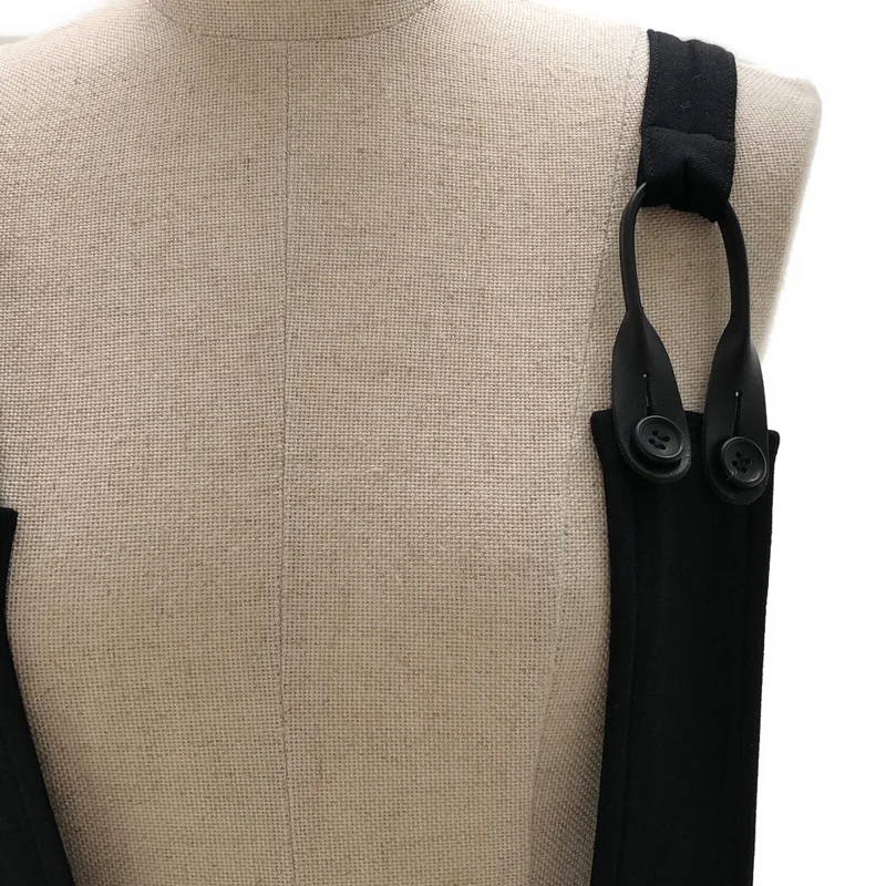 Yohji Yamamoto FEMME / ヨウジヤマモトファム | 2023AW | ウール混 サスペンダースカート | 2 | レディース