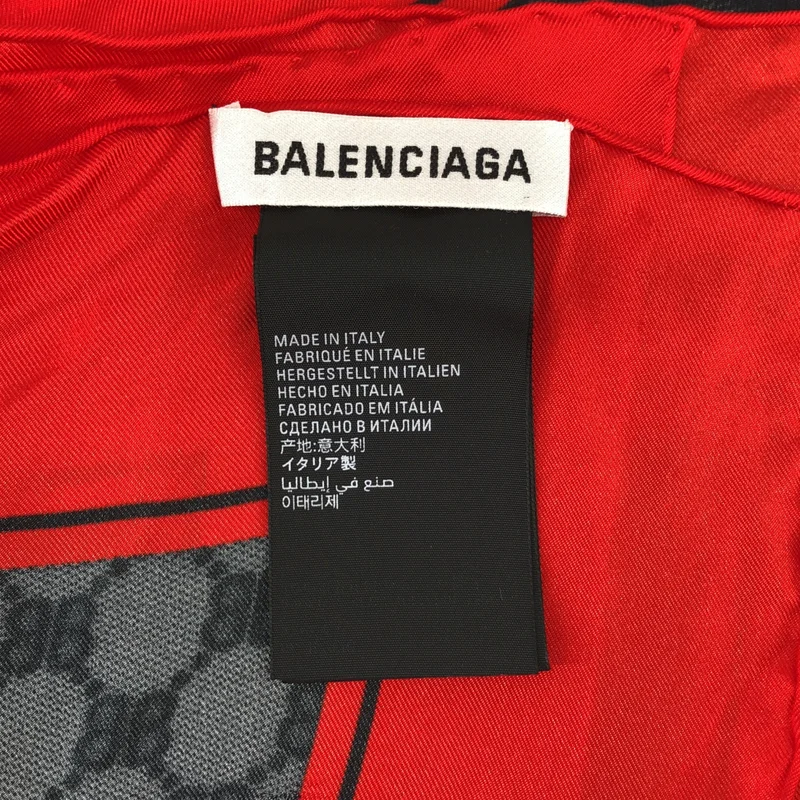 BALENCIAGA / バレンシアガ | × Gucci / The Hacker Project ザ ハッカー BBロゴ シルク ストール 680715 |