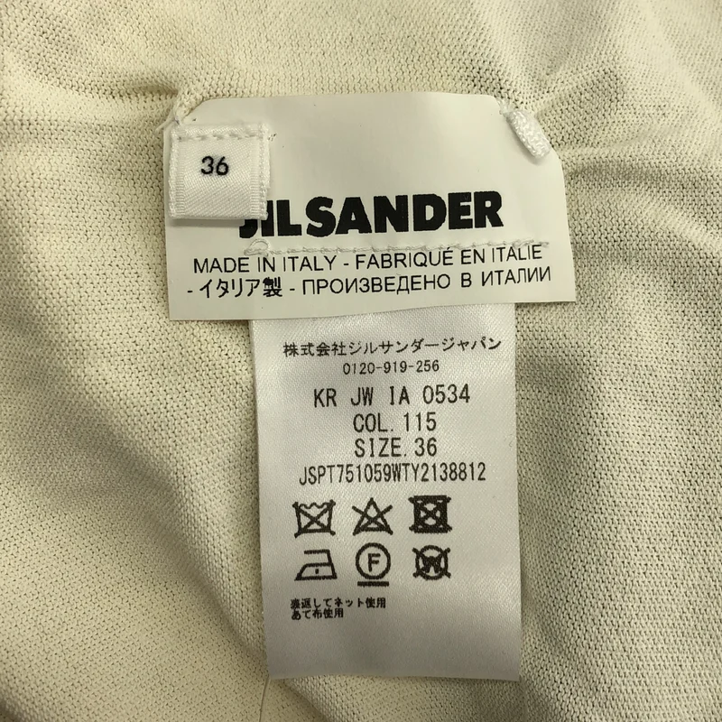 JIL SANDER / ジルサンダー | ウール ドッキング Vネックニット | 36 | レディース