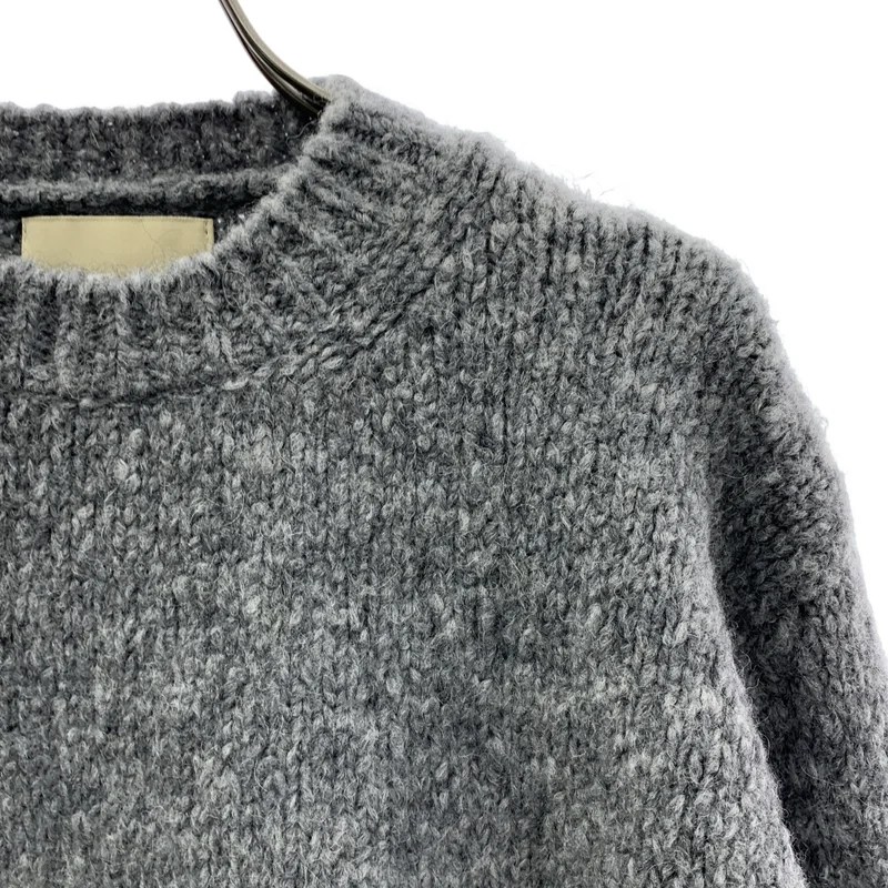 Paloma Wool / パロマウール | ROUND NECK KNITS 時計柄 ウール アルパカ バックロゴ ニット | XS | レディース