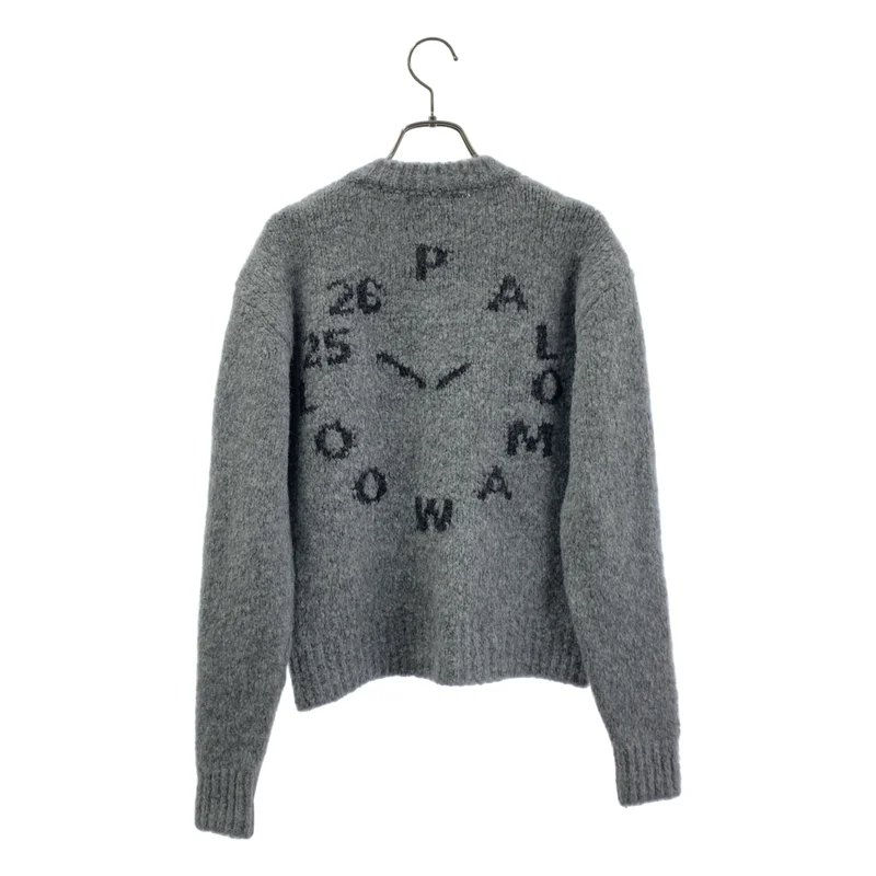 Paloma Wool / パロマウール | ROUND NECK KNITS 時計柄 ウール アルパカ バックロゴ ニット | XS | レディース