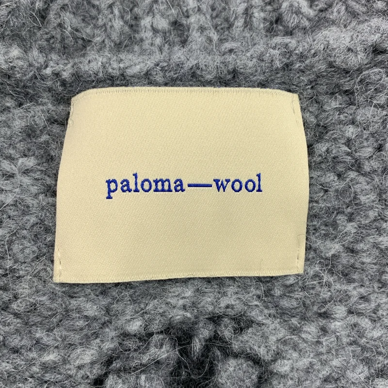 Paloma Wool / パロマウール | ROUND NECK KNITS 時計柄 ウール アルパカ バックロゴ ニット | XS | レディース