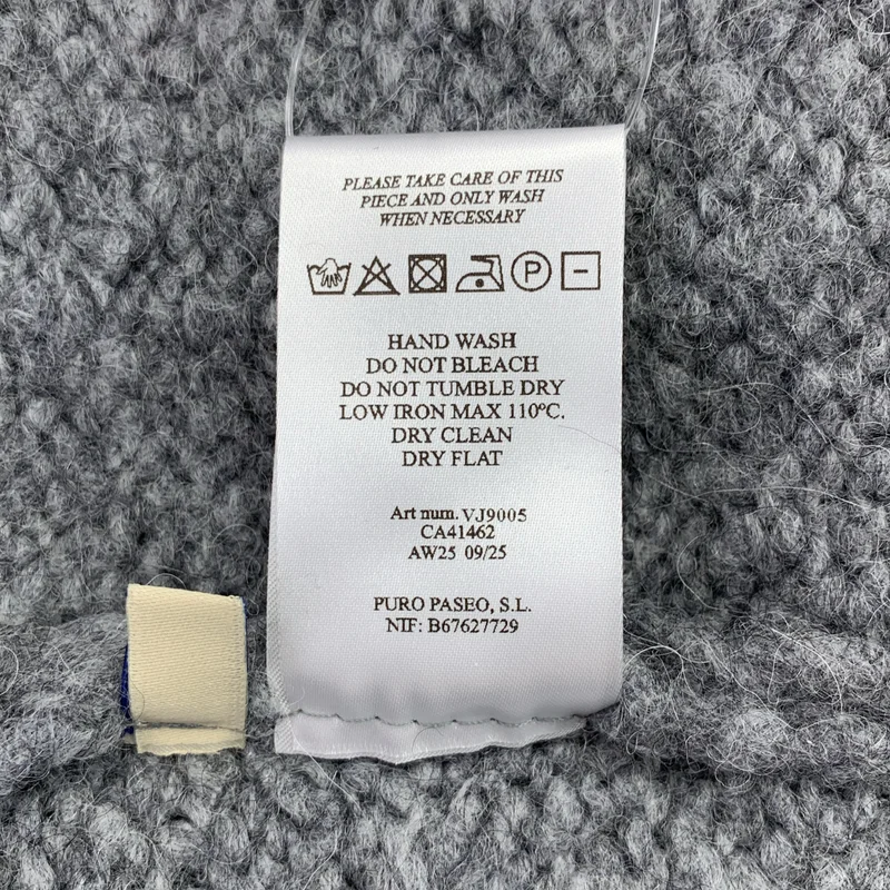 Paloma Wool / パロマウール | ROUND NECK KNITS 時計柄 ウール アルパカ バックロゴ ニット | XS | レディース