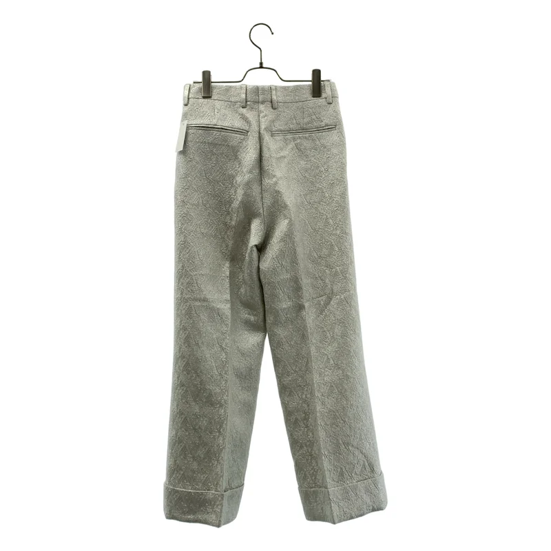 DRIES VAN NOTEN / ドリスヴァンノッテン | コットン ジャガード ロールアップ パンツ | 34 | レディース