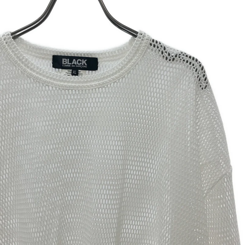 BLACK COMME des GARCONS / ブラックコムデギャルソン | 2023SS | アシンメトリー メッシュトップス | XL | メンズ