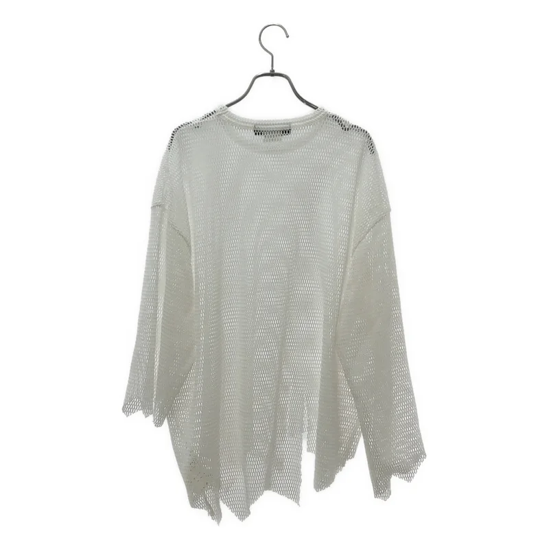 BLACK COMME des GARCONS / ブラックコムデギャルソン | 2023SS | アシンメトリー メッシュトップス | XL | メンズ