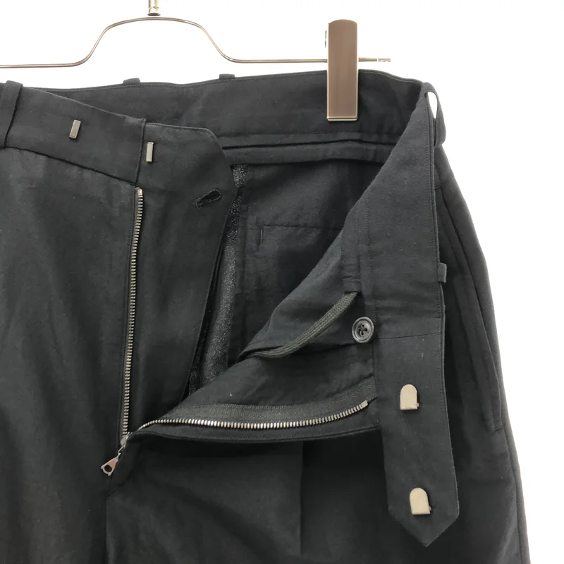 blurhms / ブラームス | 2026SS | Silk-Wo-Co Two-tuck Slacks / シルク ウール コットン 2タック ワイドスラックス | 1 | レディース