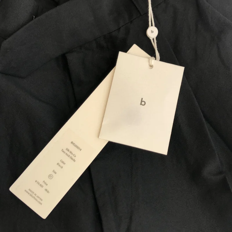 blurhms / ブラームス | 2026SS | Silk-Wo-Co Two-tuck Slacks / シルク ウール コットン 2タック ワイドスラックス | 1 | レディース