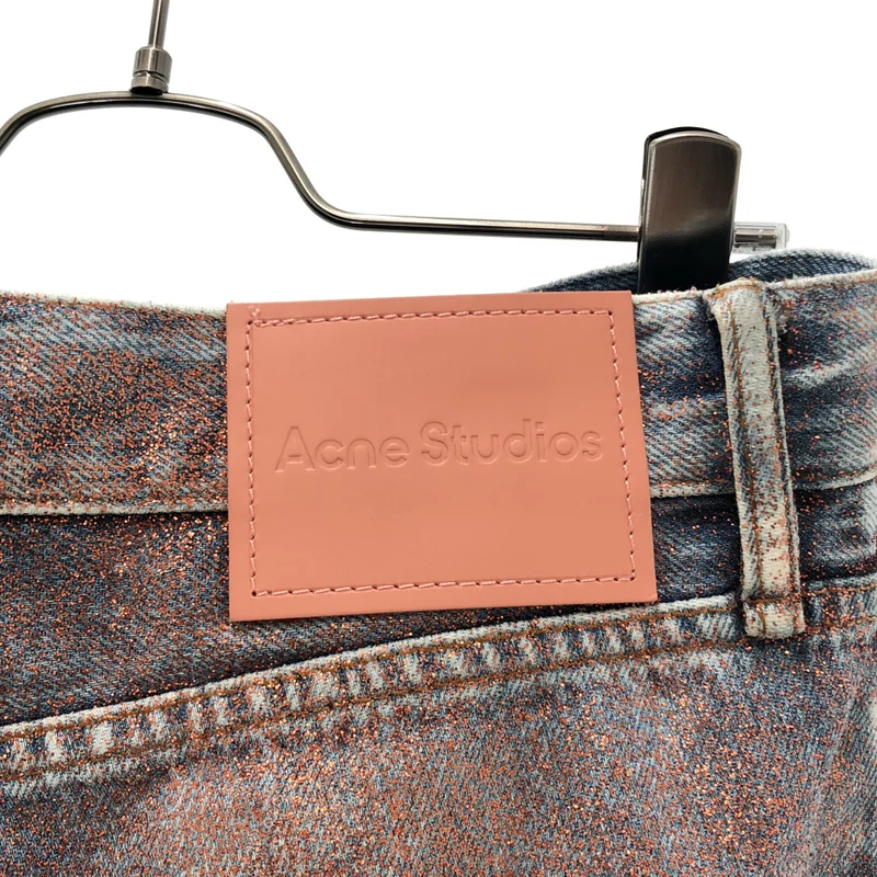 Acne Studios / アクネストゥディオズ | ルーズフィットグリッタージーンズ パンツ C00119 | S | メンズ