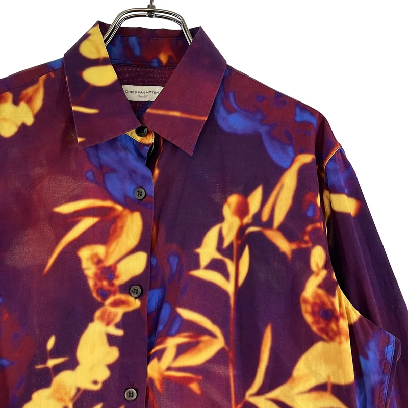 DRIES VAN NOTEN / ドリスヴァンノッテン | 2021SS | コットン フラワープリントシャツ | 36 | レディース