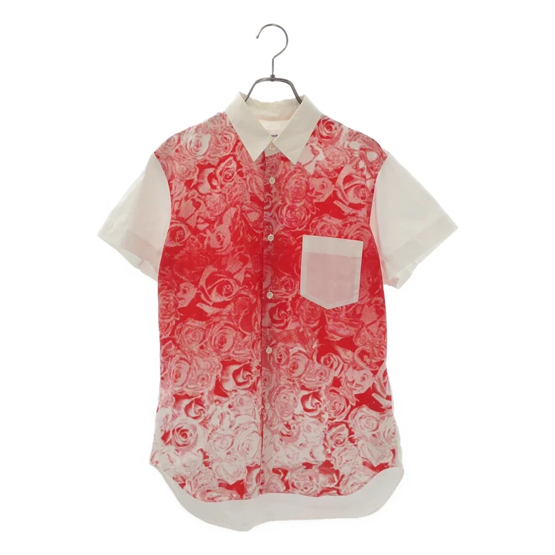 COMME des GARCONS SHIRT / コムデギャルソンシャツ | 2009SS | コットン ローズプリント 半袖シャツ | M | メンズ