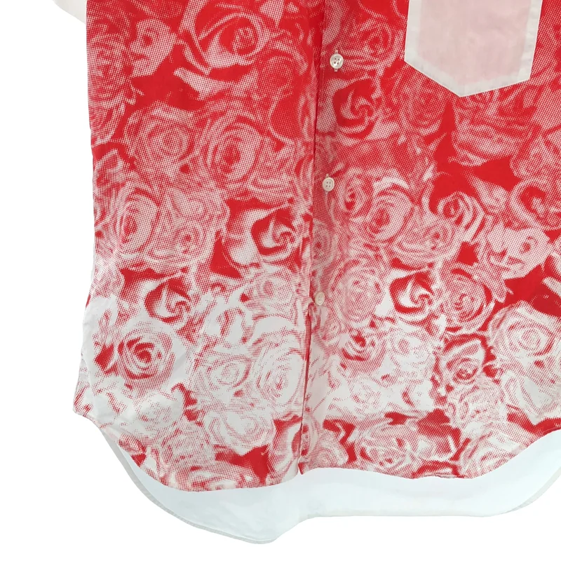 COMME des GARCONS SHIRT / コムデギャルソンシャツ | 2009SS | コットン ローズプリント 半袖シャツ | M | メンズ