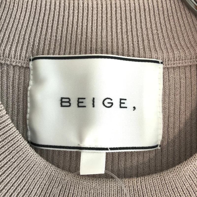 BEIGE， / ベイジ | アセテート クルーネック リブニット | 4 | レディース