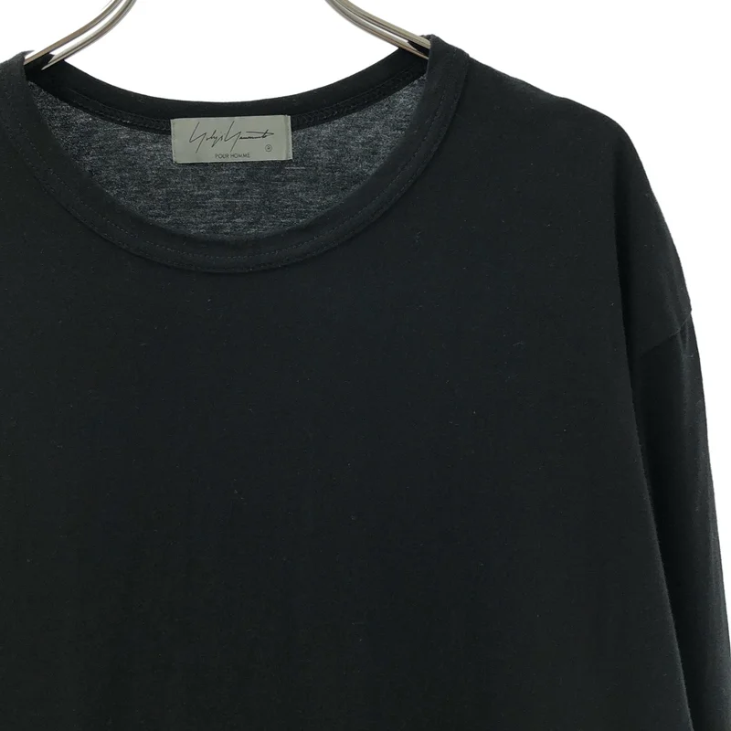 YOHJI YAMAMOTO POUR HOMME / ヨウジヤマモトプールオム | カルティマ天竺丸首長袖 Tシャツ_長袖 HJ-T03-070 | 3 | メンズ