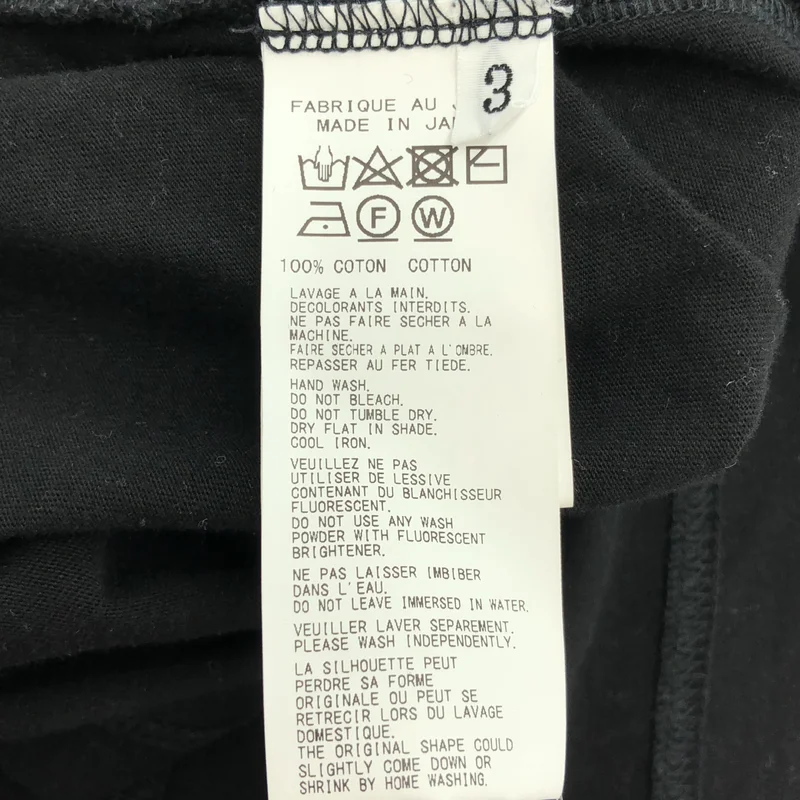YOHJI YAMAMOTO POUR HOMME / ヨウジヤマモトプールオム | カルティマ天竺丸首長袖 Tシャツ_長袖 HJ-T03-070 | 3 | メンズ