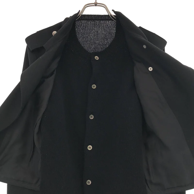COMME des GARCONS COMME des GARCONS / コムコム | 2013AW | ウール ニットカーディガンドッキング ダブルライダースジャケット | S | レディース