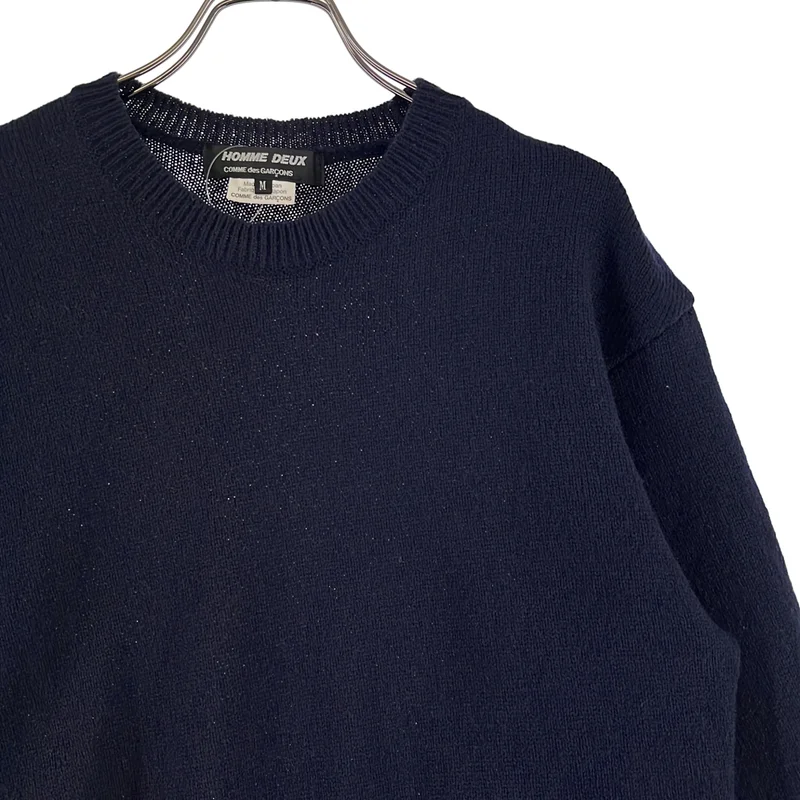COMME des GARCONS HOMME DEUX / コムデギャルソンオムドゥ | 2019AW | ウール クルーネック 捻れニット | M | メンズ
