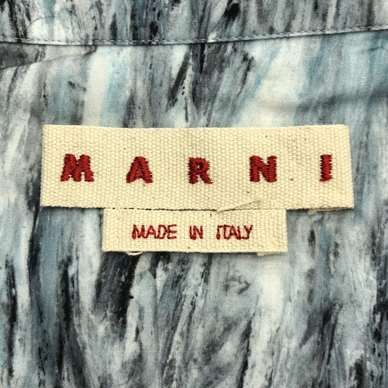 MARNI / マルニ | クレヨンストローク プリント オーガニックポプリン シャツ | 48 | メンズ