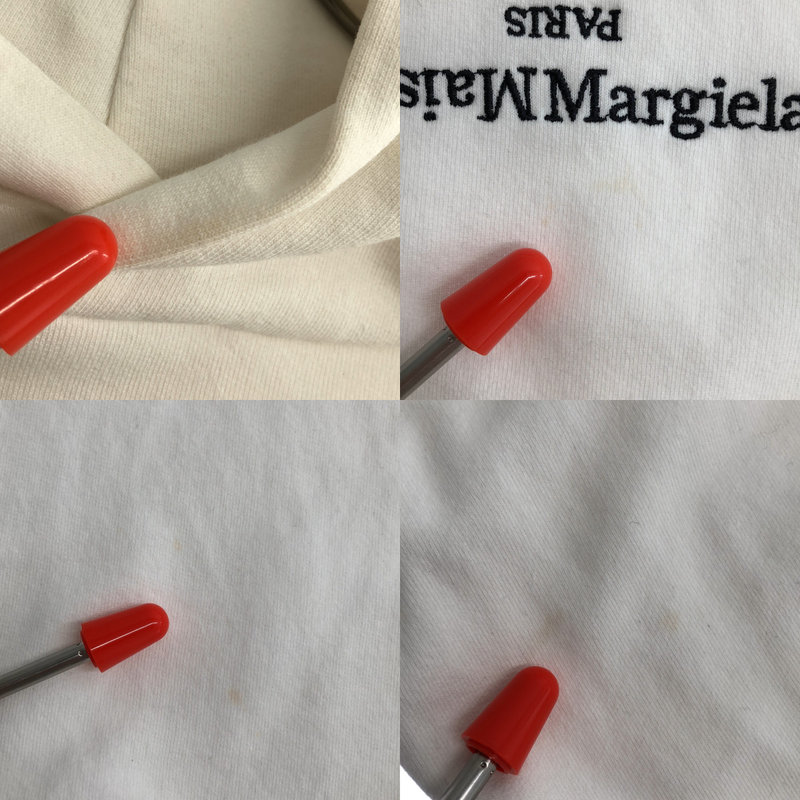Maison Margiela / メゾンマルジェラ | 2021SS | 反転ロゴ エンブロイダリー スウェットプルオーバー パーカー | 44 | メンズ