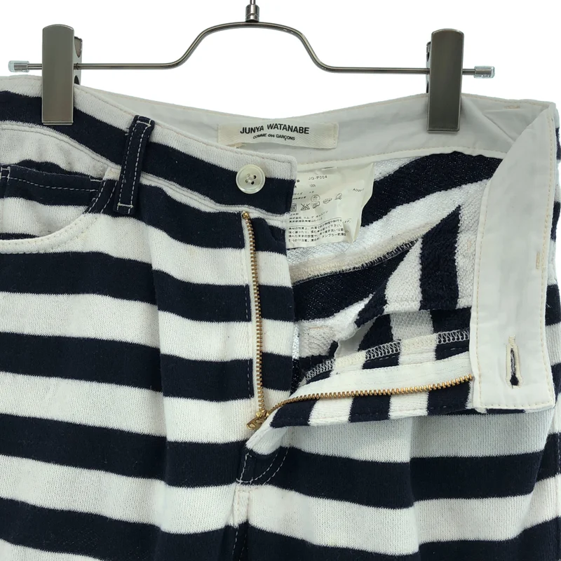 JUNYA WATANABE COMME des GARCONS / ジュンヤワタナベ | 2011SS | コットン ボーダー スウェットパンツ | XS | レディース