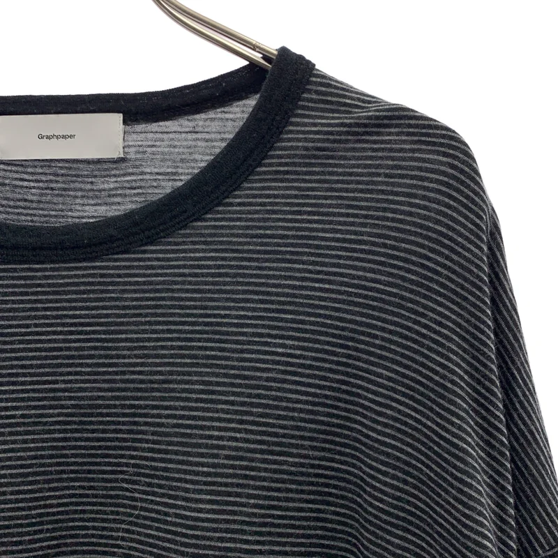 Graphpaper / グラフペーパー | 2024AW | Wool Border L/S Tee / ウール ボーダー ロングスリーブTシャツ |