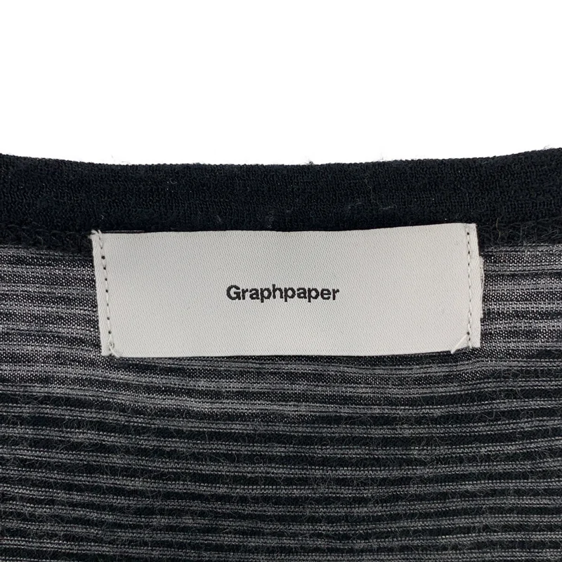 Graphpaper / グラフペーパー | 2024AW | Wool Border L/S Tee / ウール ボーダー ロングスリーブTシャツ |