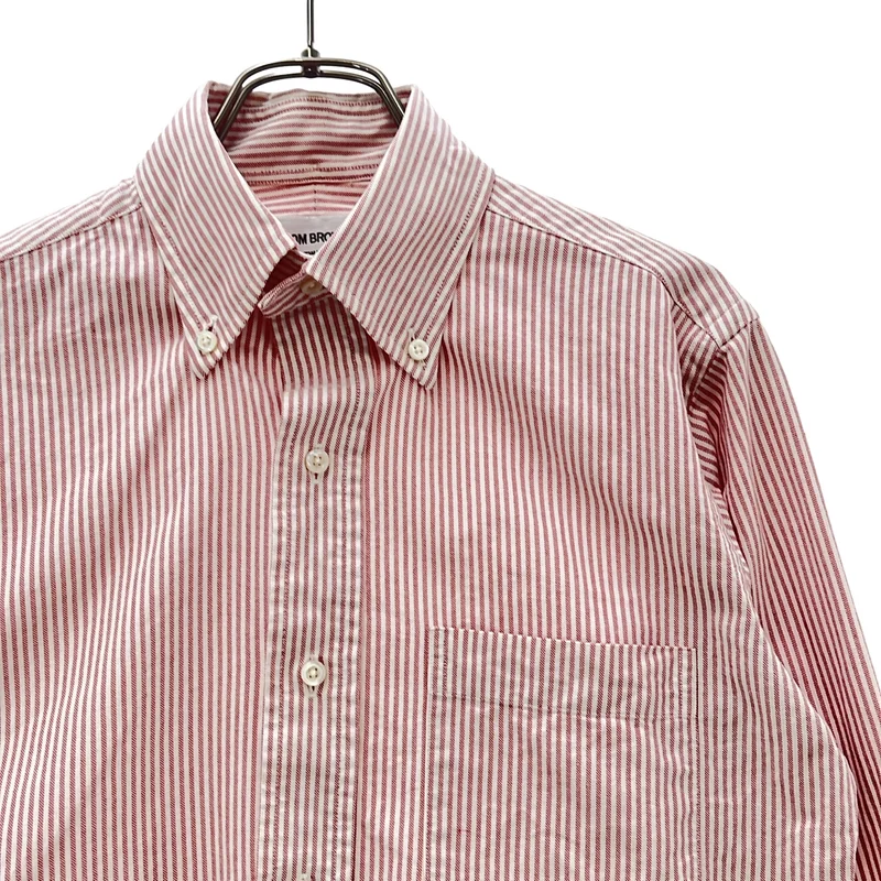 THOM BROWNE / トムブラウン | 2009SS | コットン ストライプ ボタンダウンシャツ | 1 | メンズ
