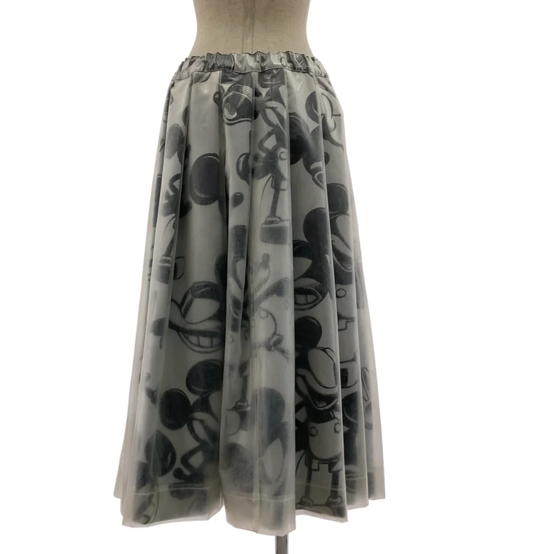 COMME des GARCONS / コムデギャルソン | 2021SS | × Disney 不協和音 ミッキープリント PVC フレアスカート | S | レディース