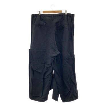 新品　2025-26AWヨウジヤマモトプールオム　ウールギャバ　サルエルパンツ YOHJI YAMAMOTO POUR HOMME / ヨウジヤマモトプールオム | 2025AW