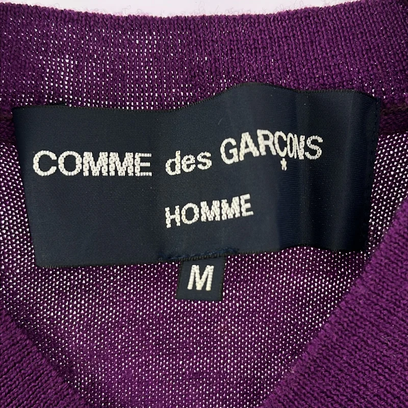 COMME des GARCONS HOMME / コムデギャルソンオム | 2004AW | ウール チェック Vネックニット | M | メンズ