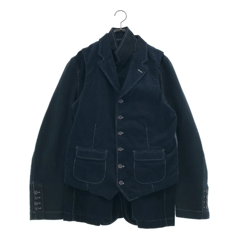 COMME des GARCONS SHIRT / コムデギャルソンシャツ | アンサンブル / コーデュロイ 製品染め テーラードジャケット / ベスト | M | メンズ